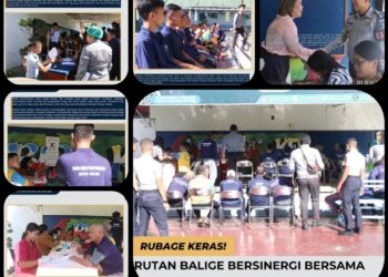 Rutan Kelas IIB Balige Bersinergi Bersama Puskesmas Tandang Buhit,Gelar Pemeriksaan Kesehatan Gratis (PKG).(Doc/Foto:Rutan Balige)