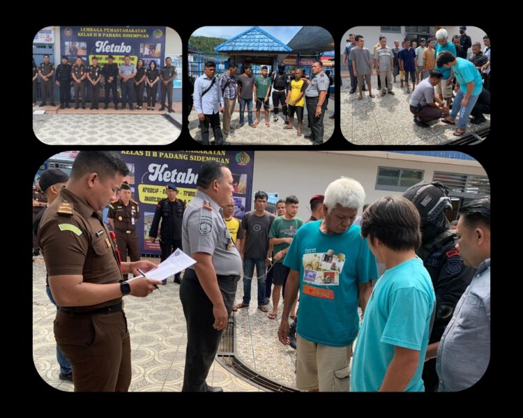 Kalapas Padangsidimpuan Didampingi Kepala Kejaksaan,Kepala Pengadilan,Beserta Personil Brimob Tapanuli Selatan Melakukan Pemindahan 99 Tahanan Ke Rutan Sipirok.(Doc/Foto: Lapas Sidimpuan)