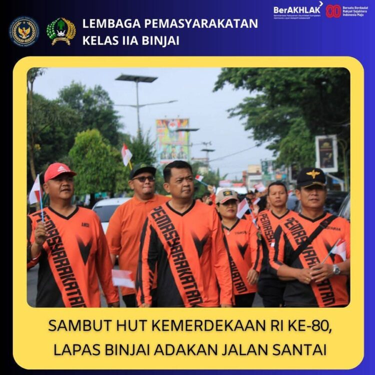 Semangat Kemerdekaan Mengalir di Lapas Binjai