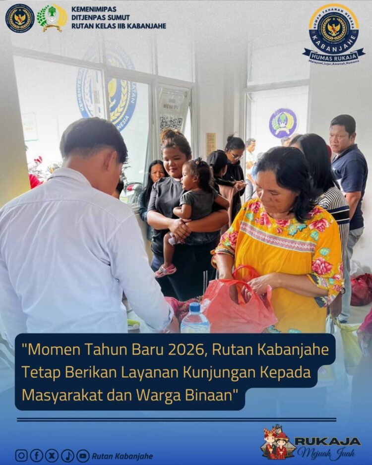 Prioritaskan Humanisme, Rutan Kabanjahe Buka Layanan Kunjungan di Hari Tahun Baru 2026