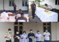 Ket Foto : Perwakilan Lapas Tebing Tinggi bersama jajaran Kejaksaan Negeri Serdang Bedagai saat prosesi pemusnahan barang bukti narkotika dan penandatanganan berita acara, Selasa 28/04.