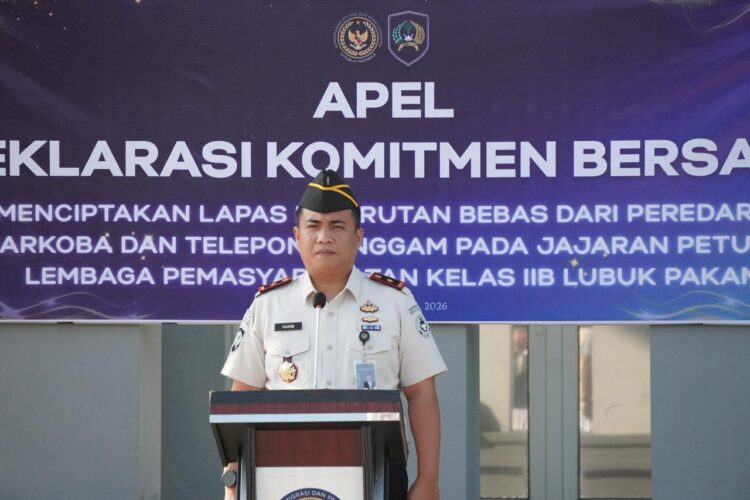 Kalapas Lubuk Pakam, Bapak Hakim Sanjaya, menegaskan bahwa Zero Narkoba dan Handphone bukan sekadar slogan, melainkan 'harga mati'.(Doc/Foto : Humas Lapas lubuk Pakam)