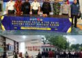 Sinergi Aparat Penegak Hukum bersama Komandan KOTI MPW PP Kepri saat rilis hasil razia dan tes urine guna memberantas Hilinar di Rutan Kelas IIA Batam.(Doc/Foto : Istimewa)